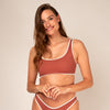 Allie Bikini Top - reversible rose brown / lilac             //PRE-ORDER