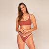 Allie Bikini Top - reversible rose brown / lilac             //PRE-ORDER