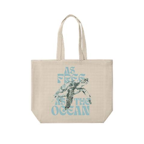 Canvas Large Tote - For the Sea Turtles 🐢