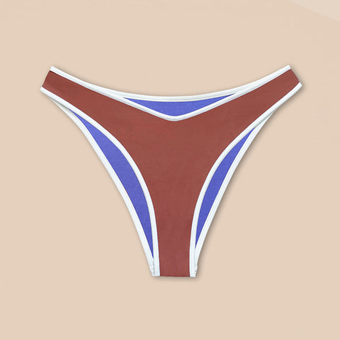 Contour Cheeky Bikini Pant - reversible rose brown / lilac             //PRE-ORDER