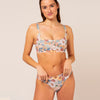 Ami Hipster   - reversible  floral / green