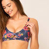 Coral Bustier Top - flower