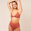 Emeé High Waist - reversible braun / grün