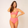 Emee High Waist wendbar - lila / pink