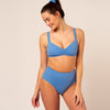 Emeé High Waist - reversible blau / grün