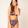 Emee High Waist reversible - flower / pink